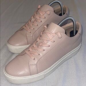 The Greats Brooklyn - Royale Perforated Sneaker in Blush made in Italy SZ 9.5